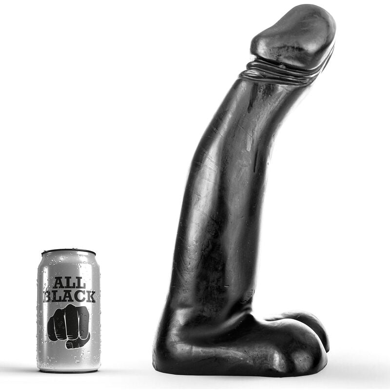 All Black - Gode Pénis Réaliste XXL - 29 cm