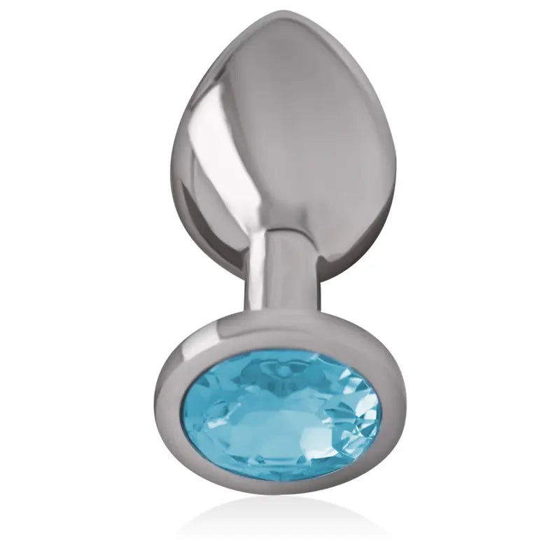 Plug Anal Métal Intense Cristal Bleu Taille M - Intense