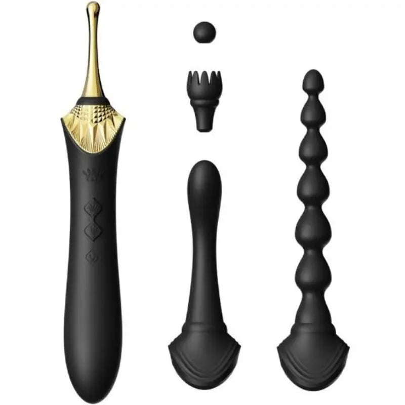 Zalo - Stimulateur Clitoridien Multi Fonctions & Chauffant - Noir