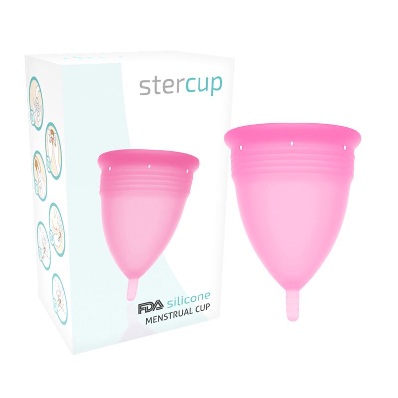 Stercup Cup Menstruelle silicone Taille L Rose