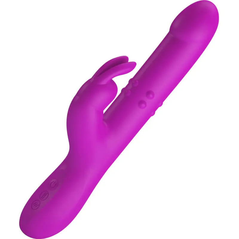 Pretty Love – Vibromasseur Rabbit Va et Vient 12 Modes de Vibration Violet