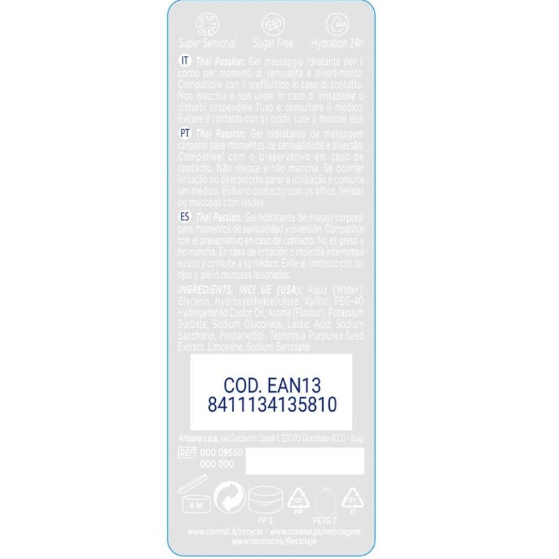 Control – Gel 2 en 1 Massage & Plaisir Thai Passion – 200 ml