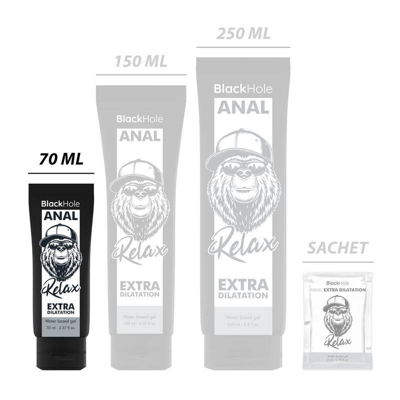 Black Hole – Gel Anal à Base d’Eau Effet Dilatateur – 70 ml