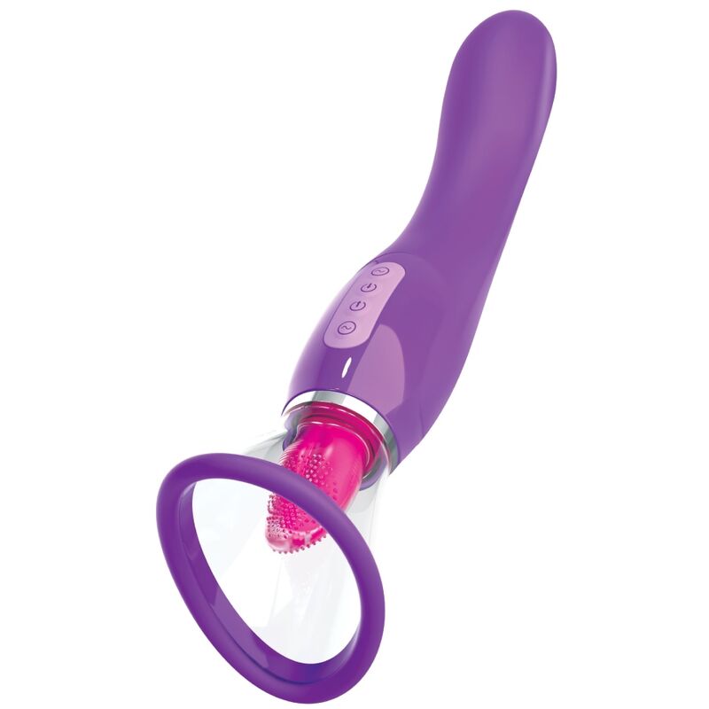 Stimulateur Clitoridien Succion et Langue Violet - Fantasy For Her