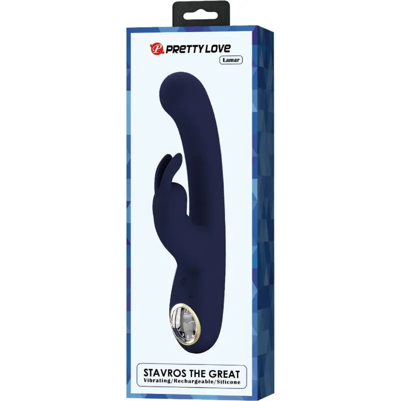 Pretty Love – Vibromasseur Rabbit Étanche et Rechargeable Bleu