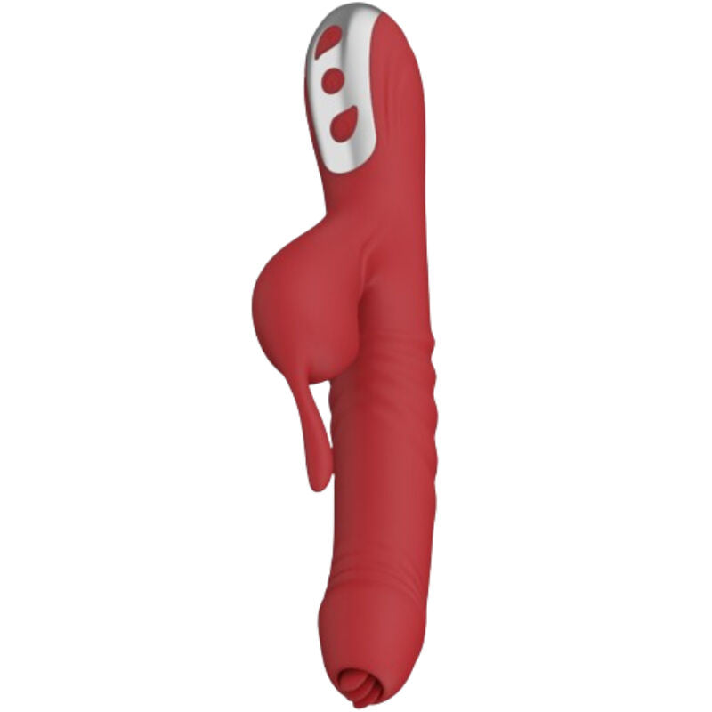 Vibrateur Suck Succion et Langue Stimulante Bourgogne - Armony