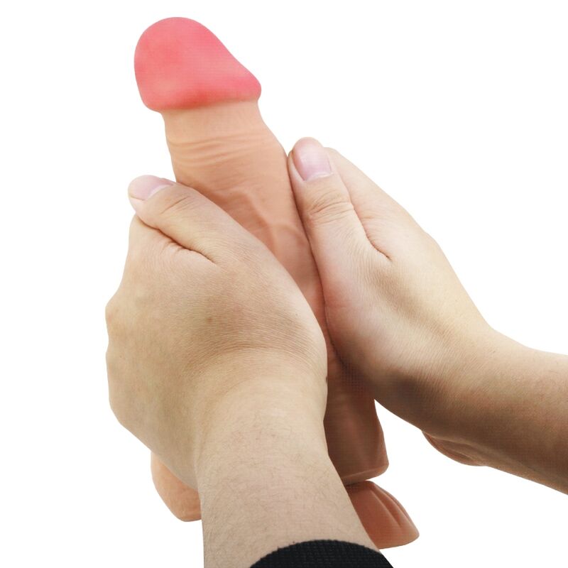 Pretty Love - Gode Ultraréaliste Vibrant à Ventouse Chair - 21,8 cm