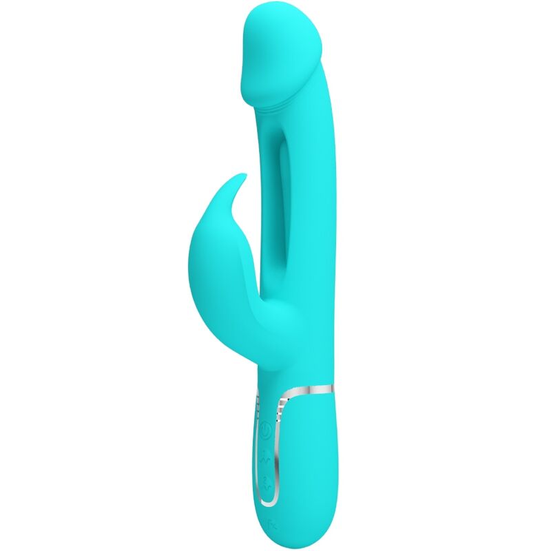 Pretty Love – Stimulateur Rabbit Multifonction 3 en 1 Dejon Bleu