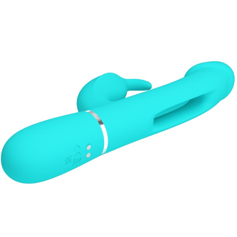 Pretty Love – Stimulateur Rabbit Multifonction 3 en 1 Dejon Bleu