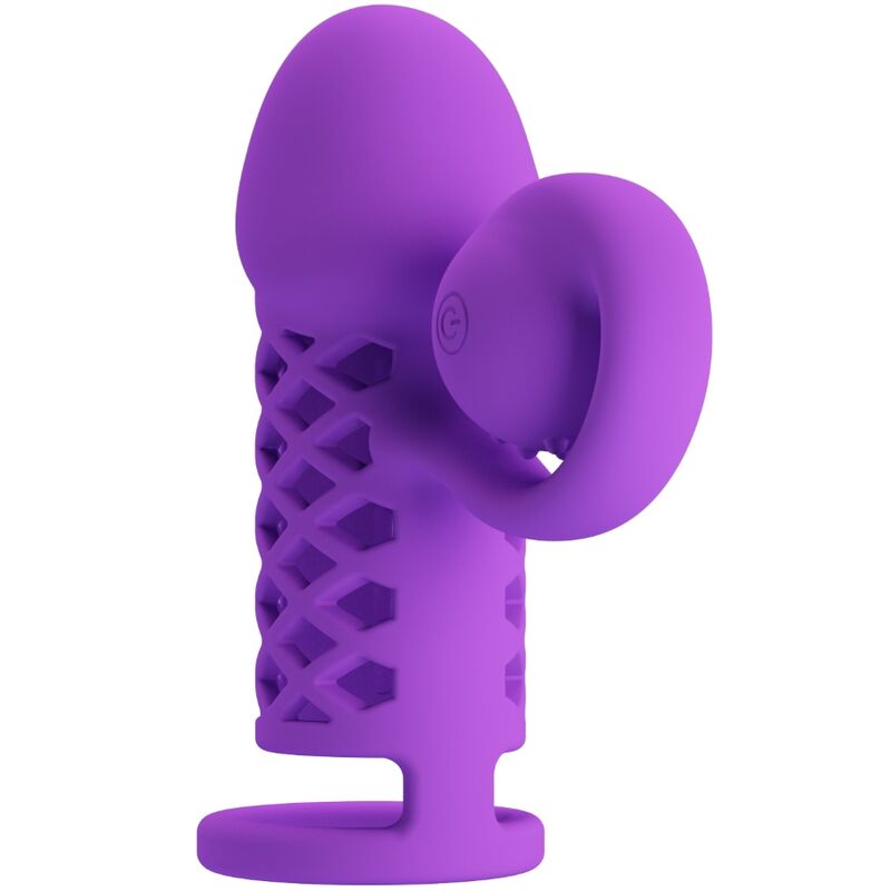 Romance - Gaine Pénis Vibrant avec anneau Violet