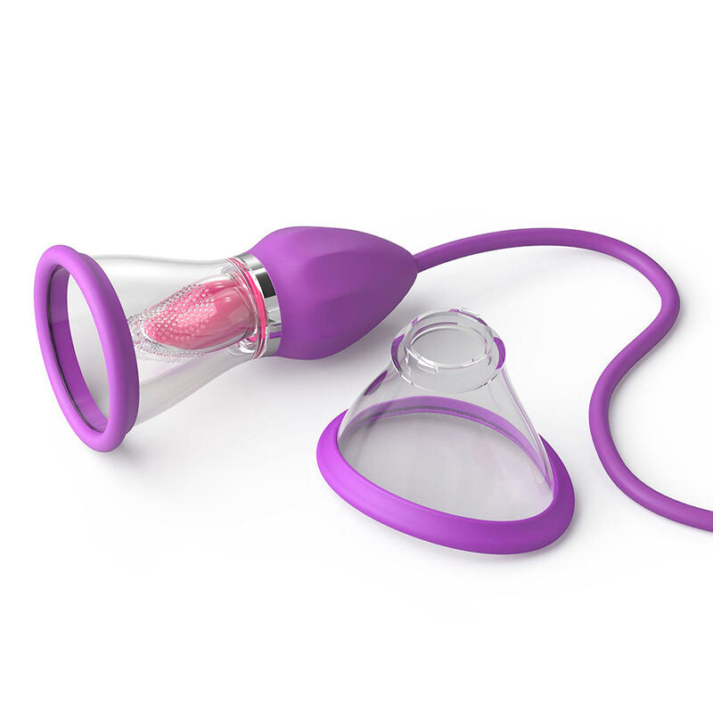 Stimulateur Clitoridien Aspiration et Langue 4 en 1 Violet - Fantasy For Her
