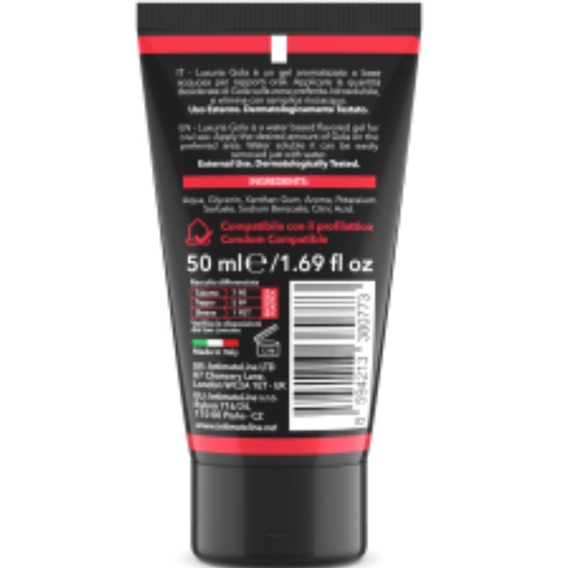 Gel Sexuel Oral Luxuria Saveur Fraise 50ml - Intimateline - INTIMATELINE LUXURIA