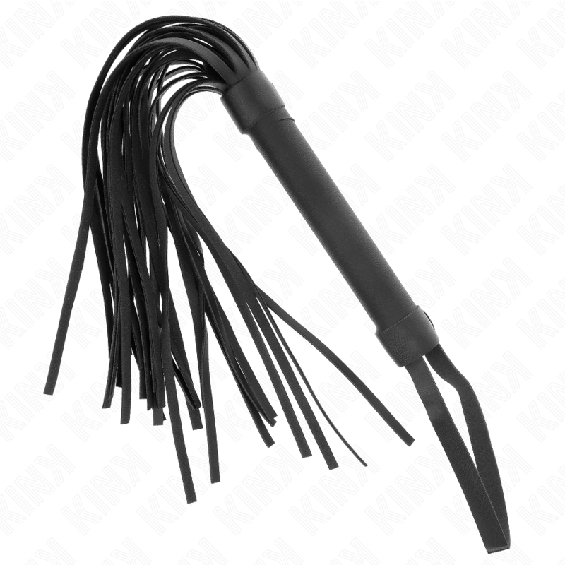 KINK - Fouet BDSM Noir en Néoprène - 48,5 cm