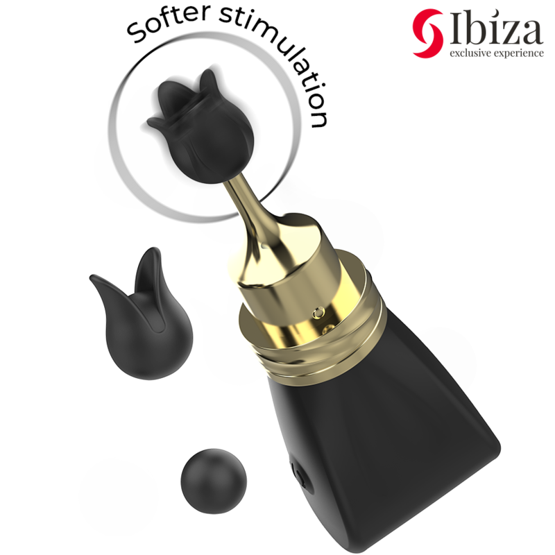 Stimulateur Clitoridien Ibiza Arc 3 Têtes Noir - Ibiza
