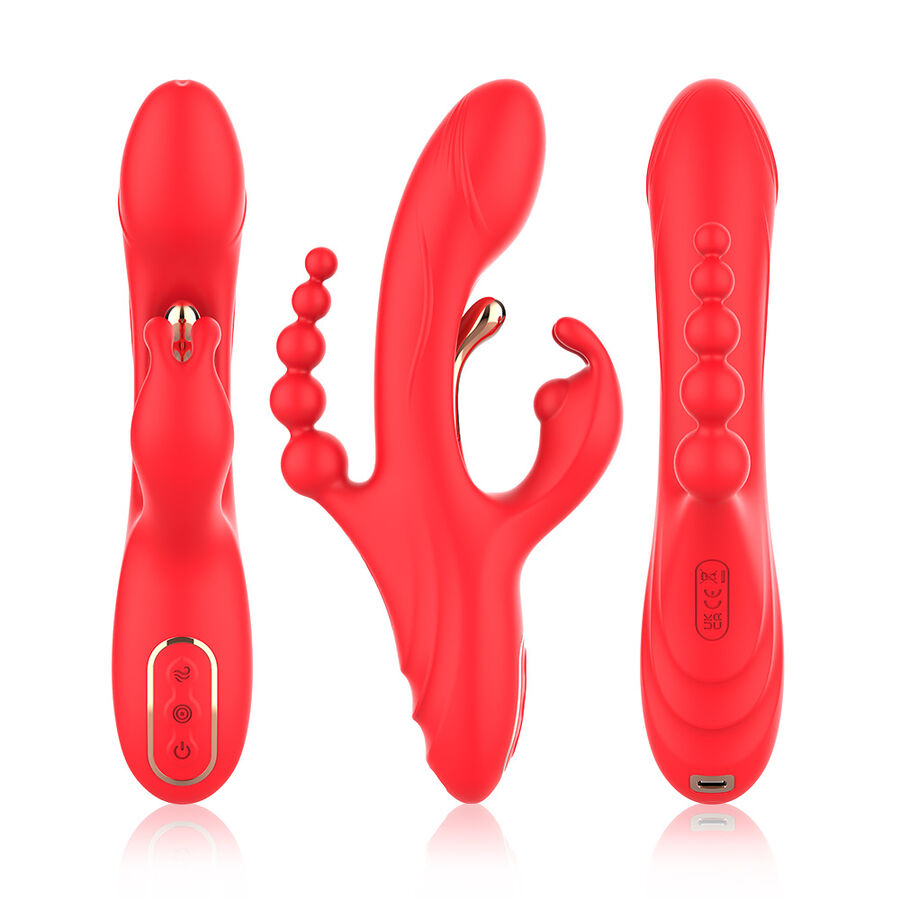 Vibromasseur Double Stimulation Armony Point G Rouge - Armony