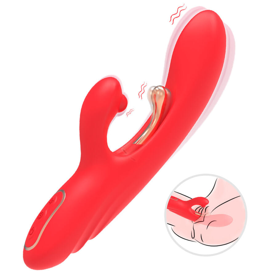 Vibrateur Stimulateur Point G Armony Langue Oscillante Rouge