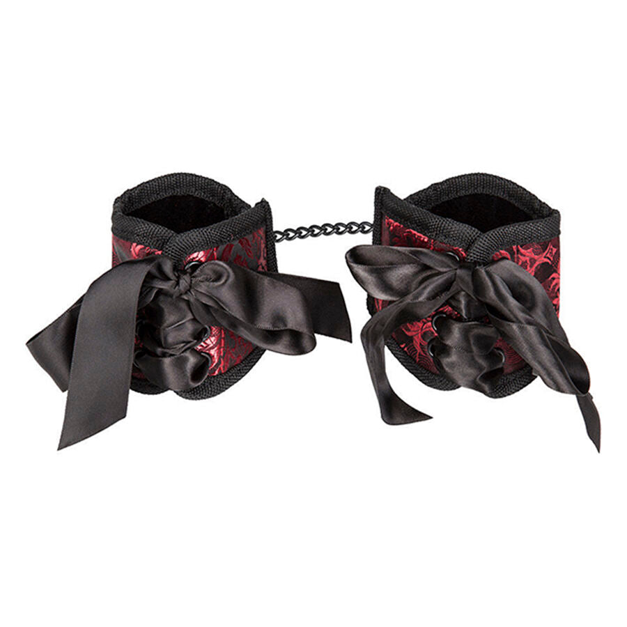 Menottes Corset Scandal Rouge et Noir - CalExotics