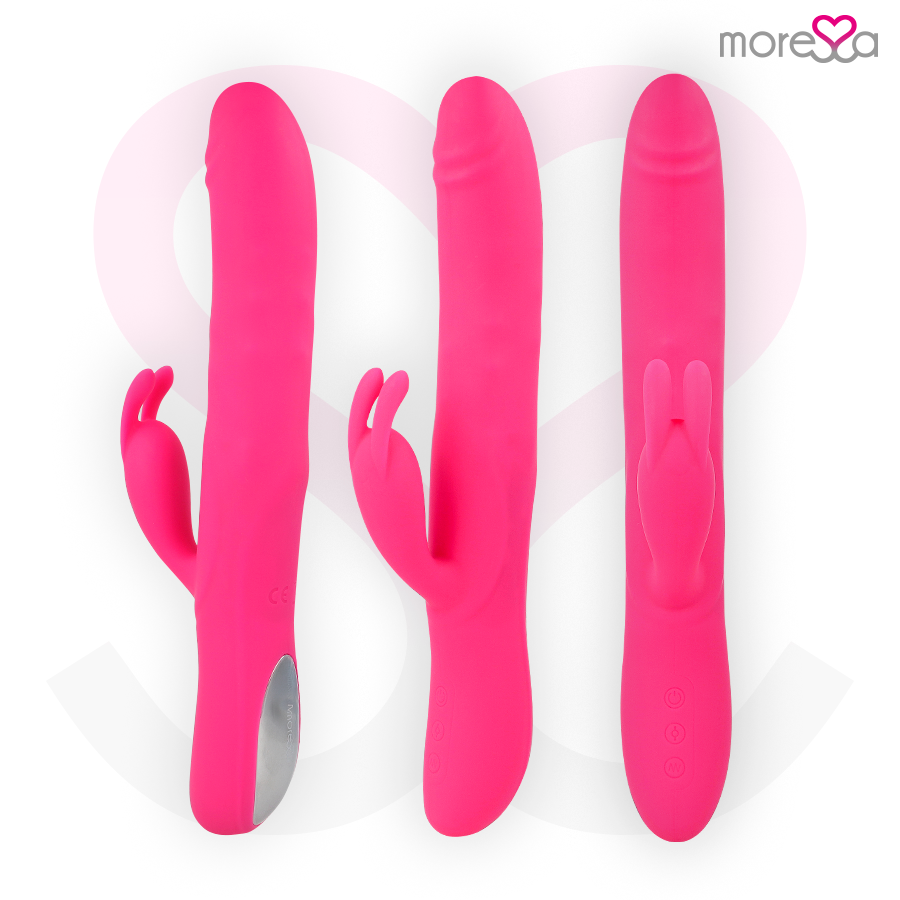 Moressa – Sextoy Rabbit Rechargeable en Silicone Warren Rose