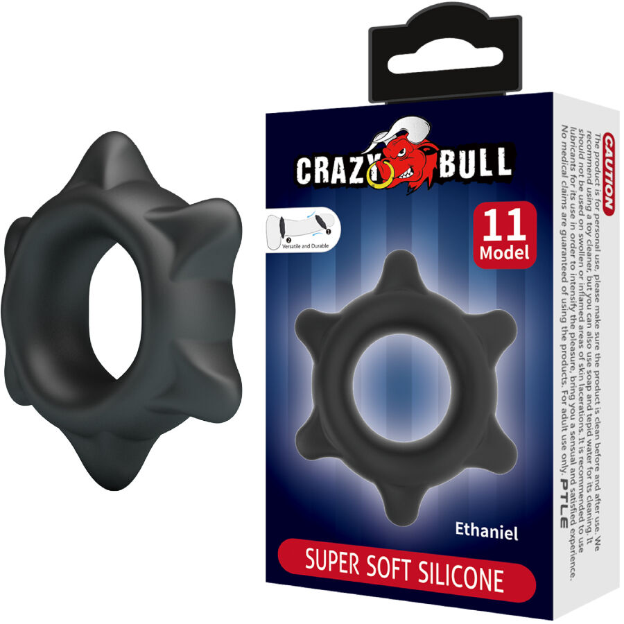 Anneau Pénien Silicone Ethaniel Modèle 11 - Crazy Bull