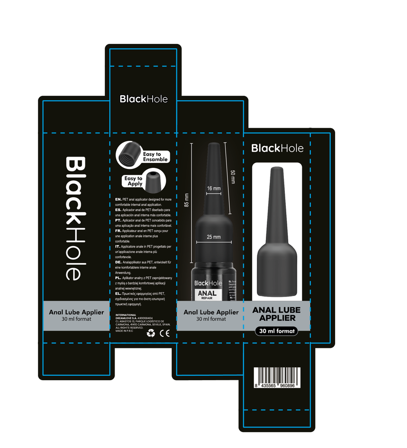 Applicateur lubrifiant anal Black Hole taille S 30ml - Black Hole - BLACK HOLE