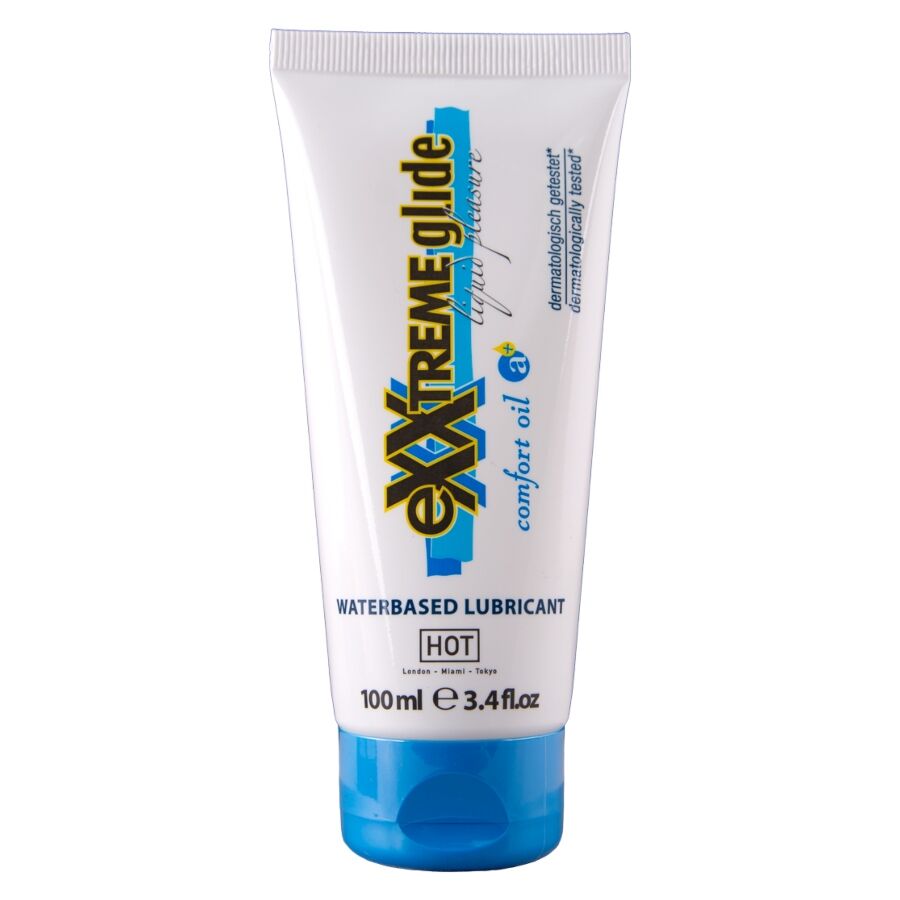 Lubrifiant Anal Exxtreme Glide Eau + Huile Confort - HOT
