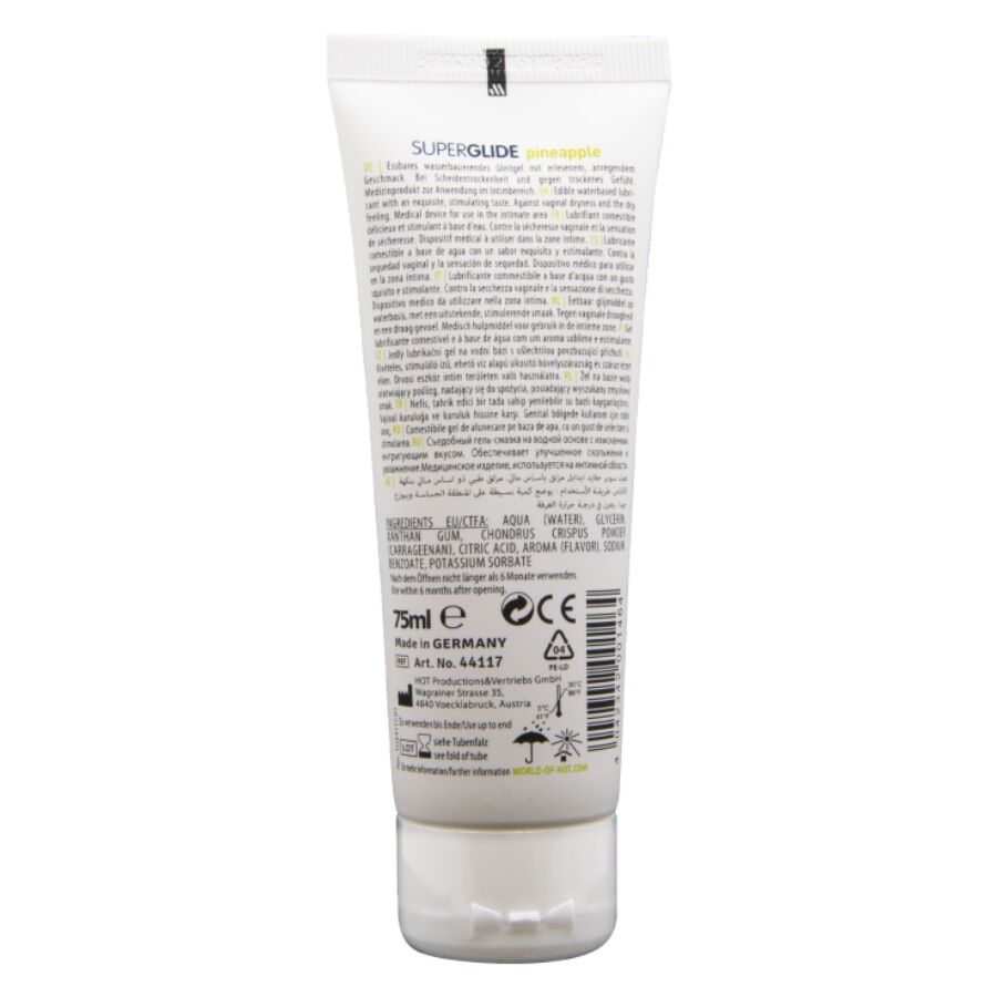 Lubrifiant Comestible Superglide Ananas 75ml - HOT