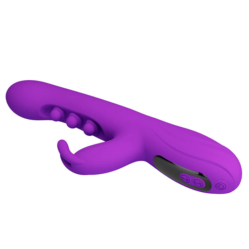 Vibromasseur Lapin Sabien Double Stimulation avec LED - Pretty Love