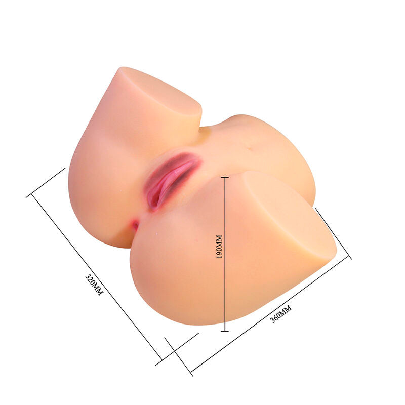Masturbateur Vaginal et Anal Double XXL Liora - Crazy Bull