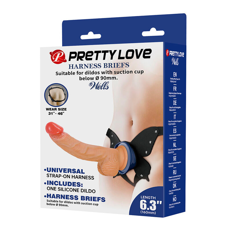 Kit Harnais Strap-On avec Godemichet à Ventouse - Pretty Love