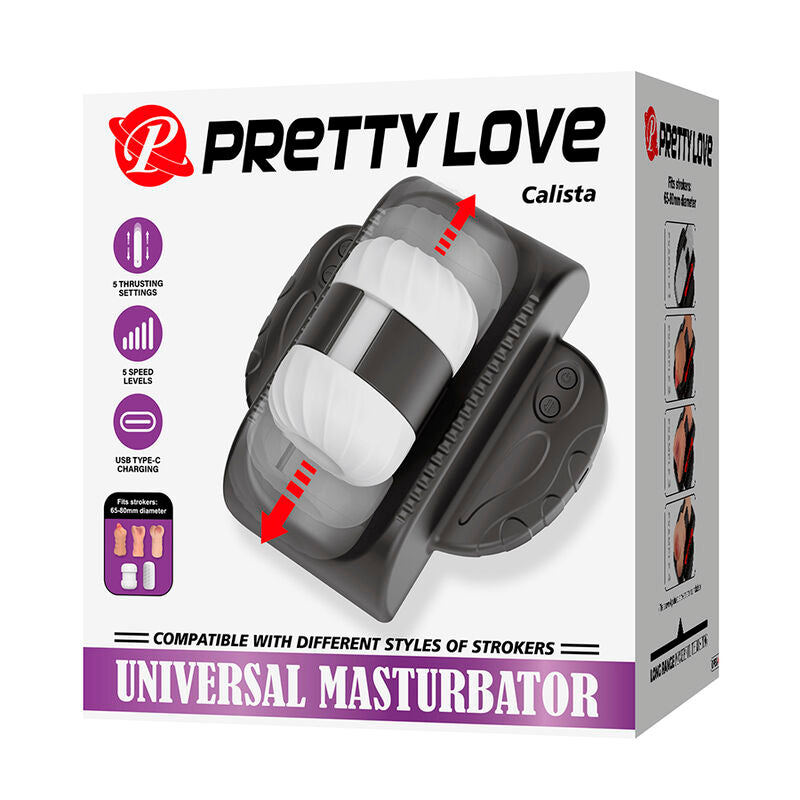 Masturbateur Automatique Universel Noir - Pretty Love