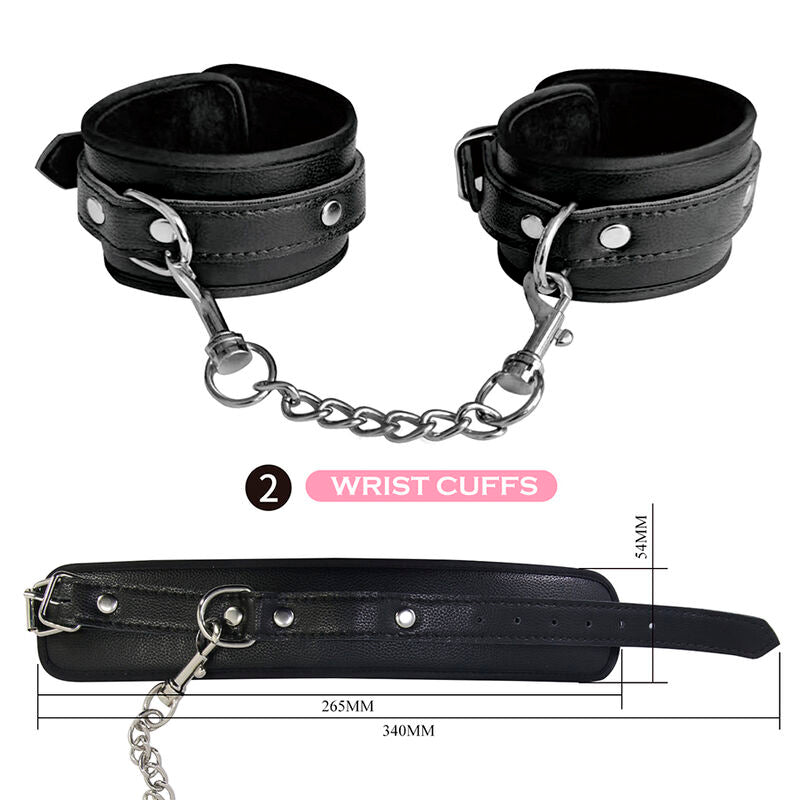 Kit BDSM 8 Pièces Complet Noir - Pretty Love