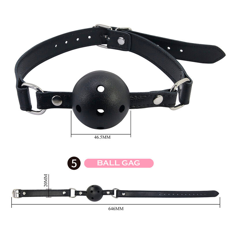Kit BDSM 8 Pièces Complet Noir - Pretty Love