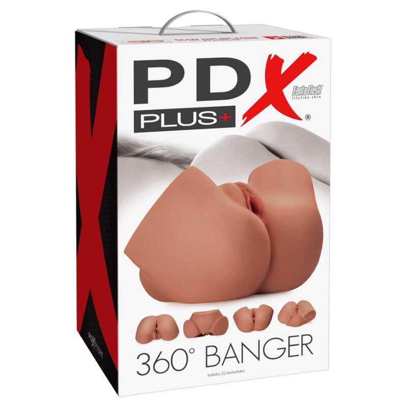 Masturbateur Réaliste 360° Fesses et Vagin Double Orifice - PDX Plus