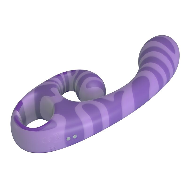 Vibromasseur Double Embout Summer avec Poignée Violet - Pretty Love