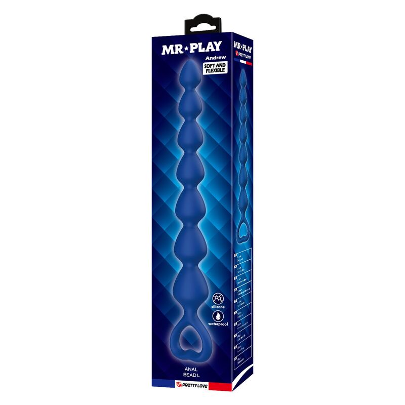 Perles Anales Silicone avec Plug Anal 26,7 cm - MR PLAY
