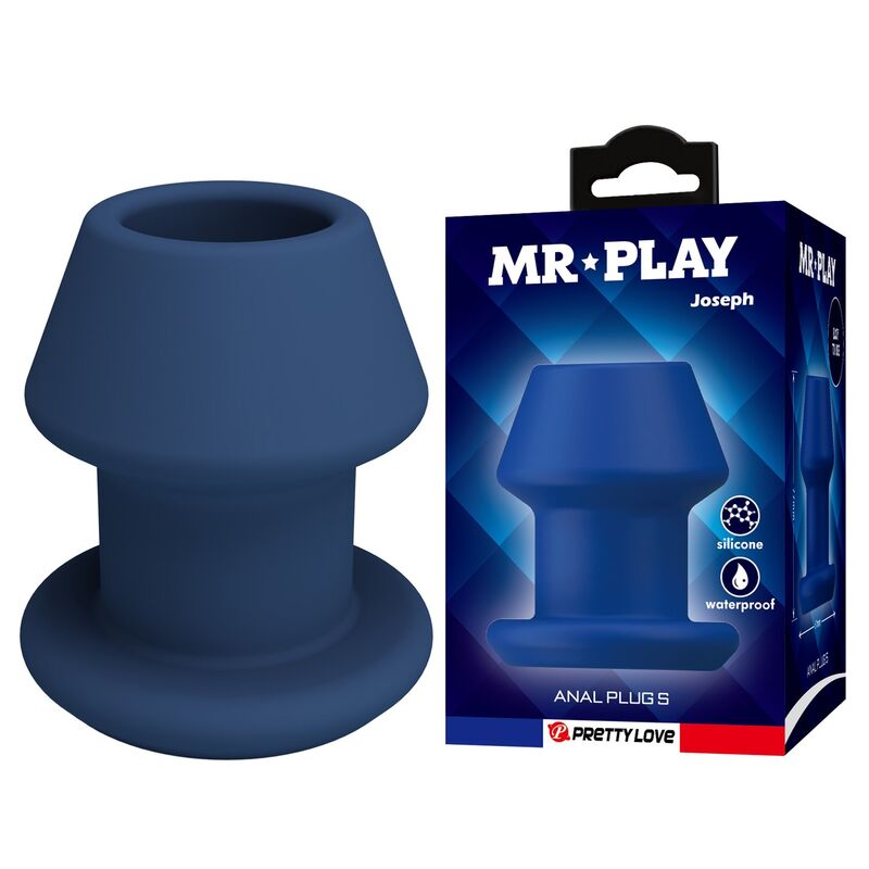 Plug Anal Creux Jack Bleu Taille S - MR PLAY