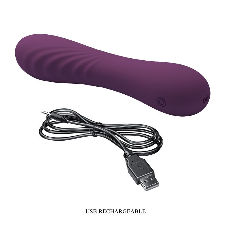 Vibromasseur Rechargeable AlexisRose 10 Fonctions Violet - Pretty Love
