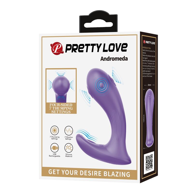 Vibromasseur Double Stimulation Andromeda Violet - Pretty Love