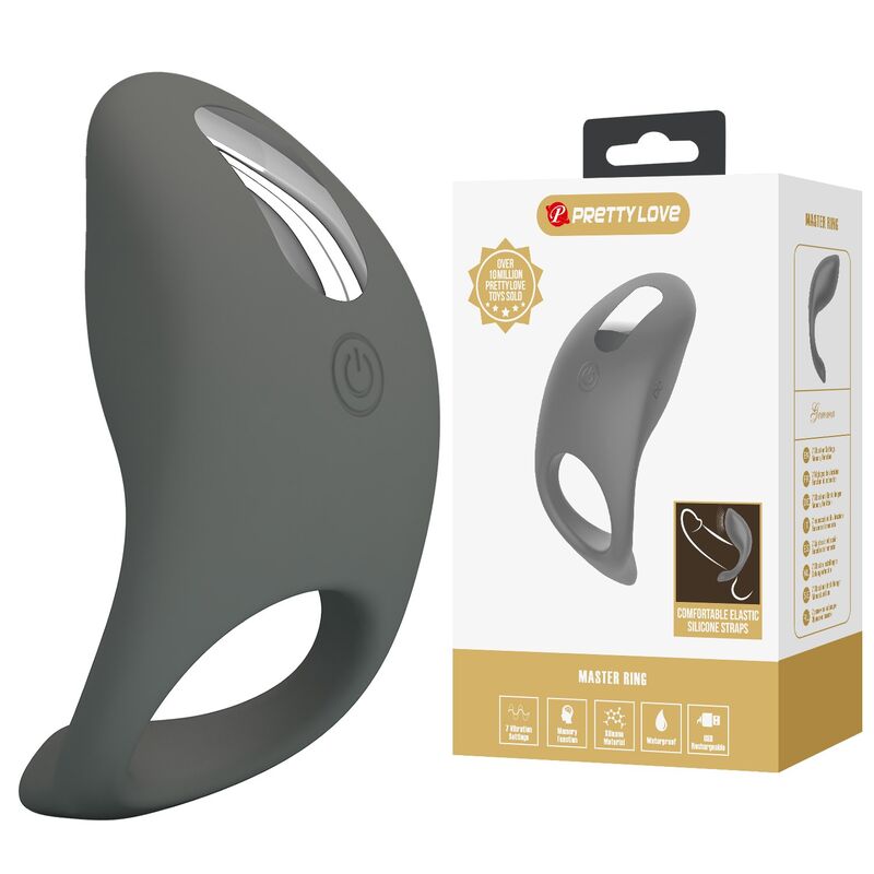 Anneau Vibrant Rechargeable Silicone Souple - Pretty Love