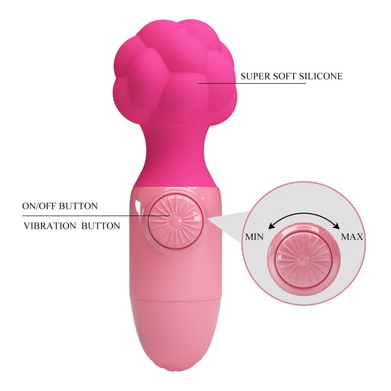 Mini Masseur Anwen Tête Bulle Rose - Pretty Love