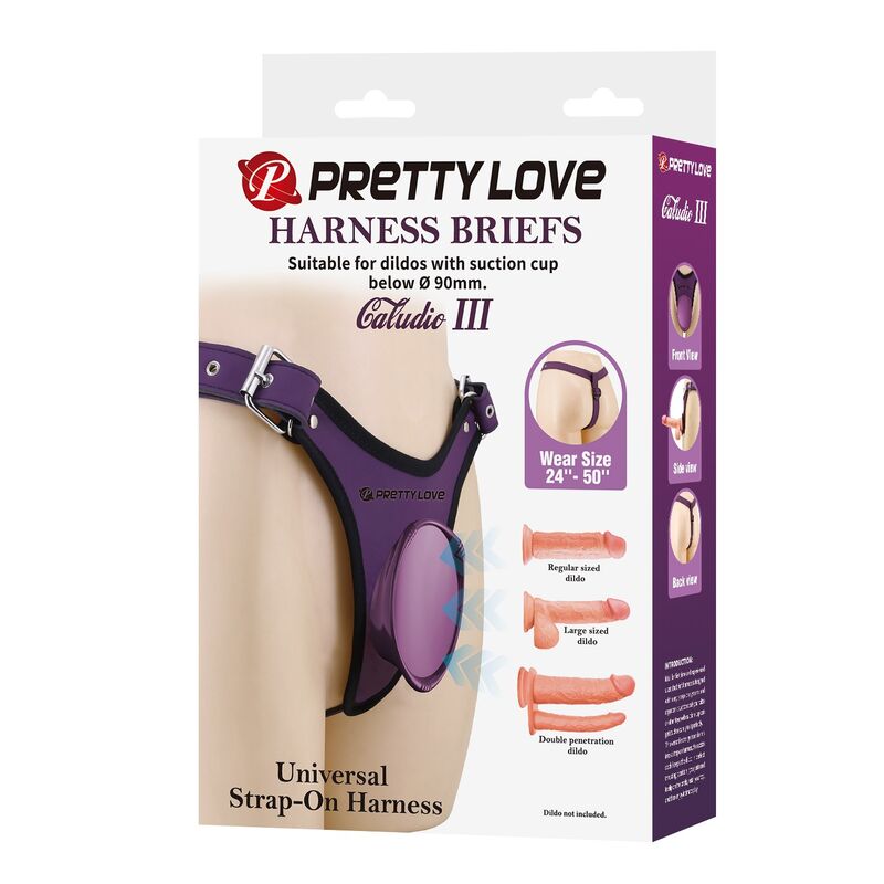Culotte Harnais Universelle Violette et Noire - Harness Collection