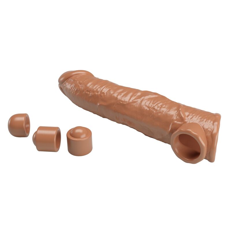 Manchon Extension Pénis Ajustable 26 cm Ø 4 cm Naturel - Pretty Love