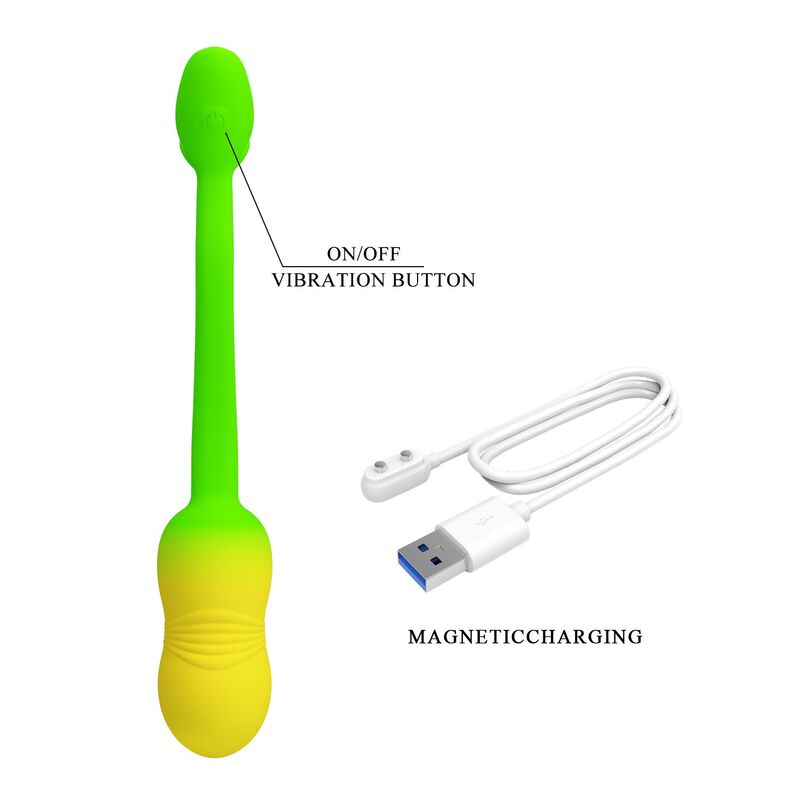 Œuf Vibrant Connecté Pulsen 12 Fonctions USB - Pretty Love