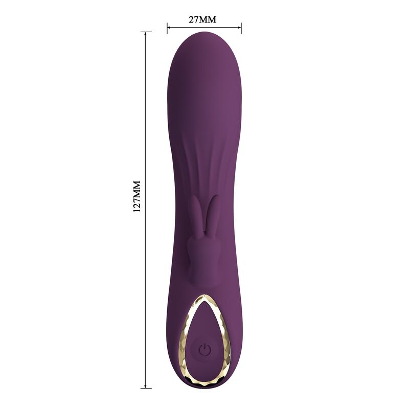 Vibromasseur Lapin Landyn 10 Fonctions Rechargeable - Pretty Love
