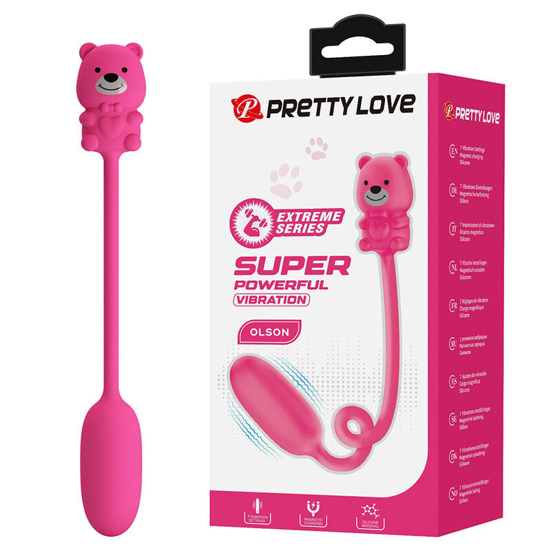 Vibromasseur Balle Olson Télécommande Filaire Rose - Pretty Love