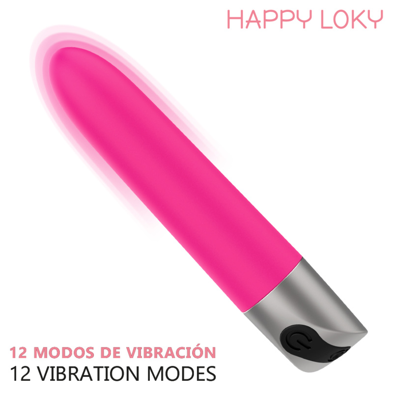 Mini Vibromasseur Piglet Rechargeable USB Rose 12 Modes - Happy Loky
