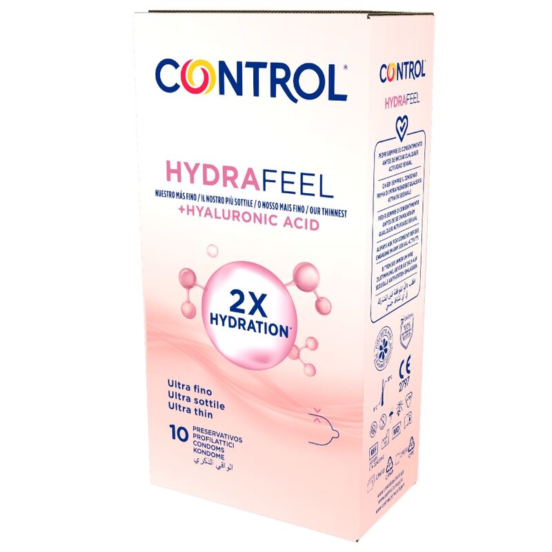 Préservatifs Ultra-Fins Hydrafeel Acide Hyaluronique 10 Unités - Control