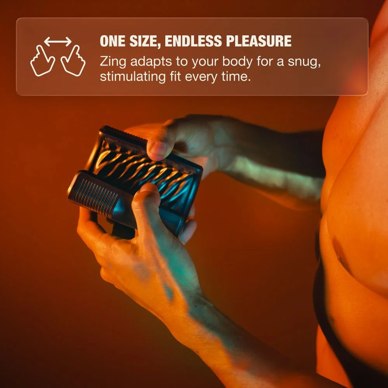 ARCWAVE - ZING STROKER MASCULIN VIBRANT À DOUBLE MOTEUR NOIR