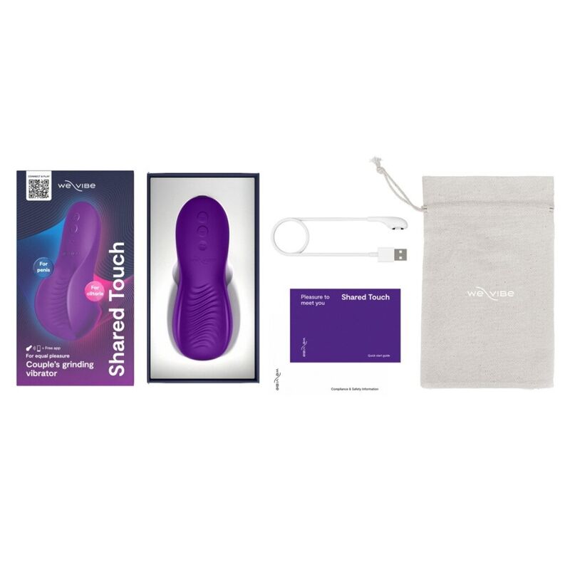 WE-VIBE - VIBRATEUR DOUBLE FACE POUR COUPLES À TOUCHER PARTAGÉ VIOLET