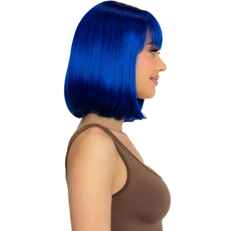 LEG AVENUE - PERRUQUE CARRÉ PLONGEANT BLEU ONE SIZE